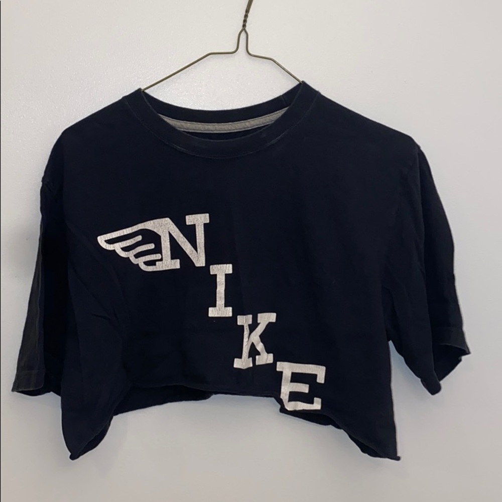 Vintage NIKE T-shirt self cut super cropped top